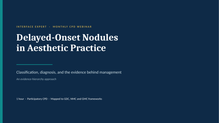 September 2026 — Delayed-Onset Nodules in Aesthetic Practice